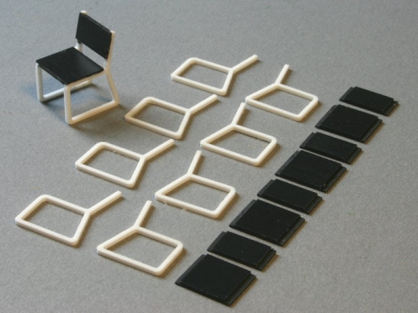 Visitors chair, 4 Pieces